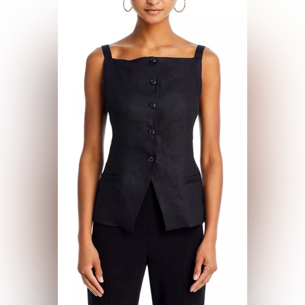 NWT Wayf Linen/Rayon Top Sz XS